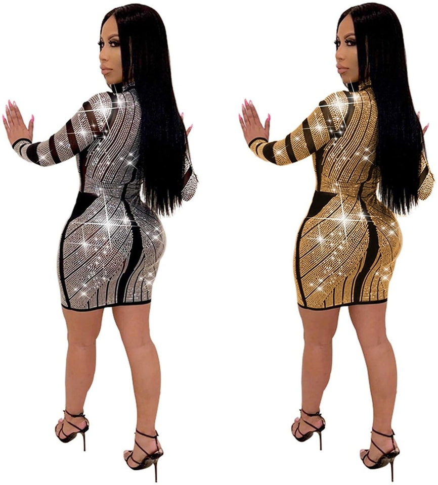 Diamond Process Sexy Dress Party Club Night Dress - Easy Pickins Store