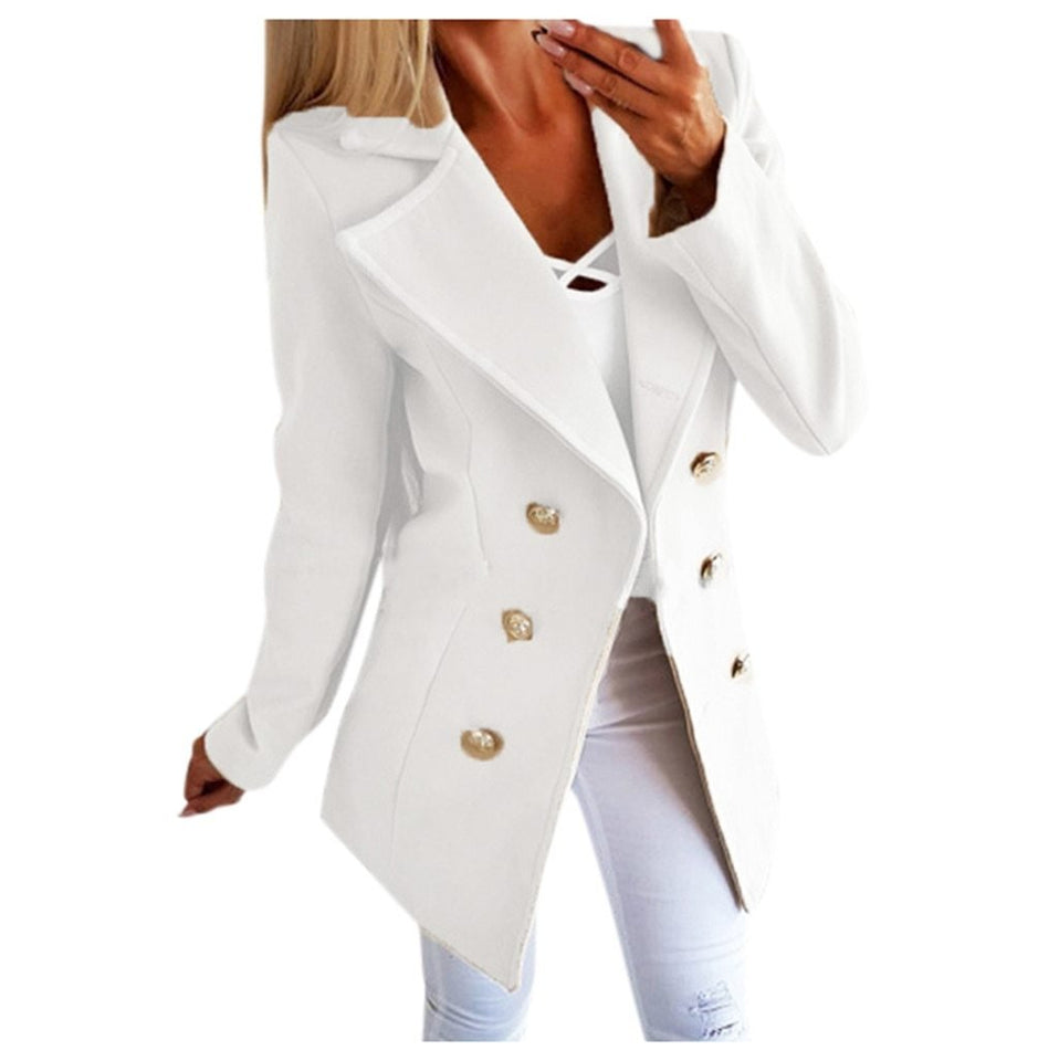 Double Breasted Lapel Jacket - Easy Pickins Store