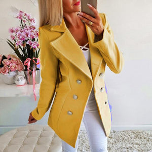 Double Breasted Lapel Jacket - Easy Pickins Store