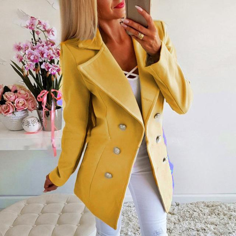 Double Breasted Lapel Jacket - Easy Pickins Store