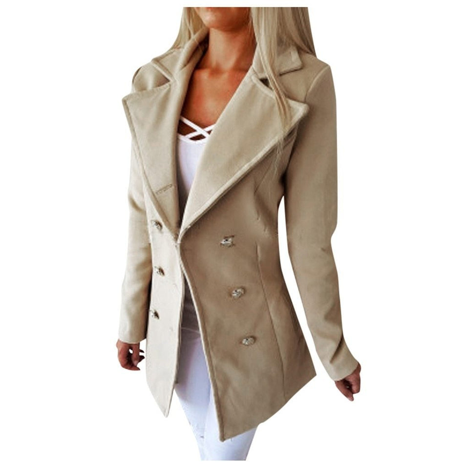 Double Breasted Lapel Jacket - Easy Pickins Store