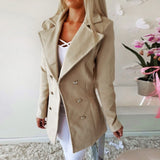 Double Breasted Lapel Jacket - Easy Pickins Store