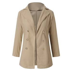 Double Breasted Lapel Jacket - Easy Pickins Store