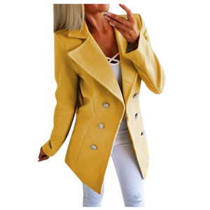 Double Breasted Lapel Jacket - Easy Pickins Store