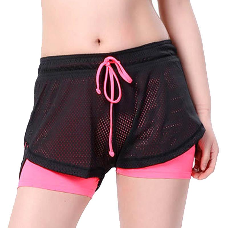 Double Layer Skinny Fitness Elastic Shorts - Easy Pickins Store