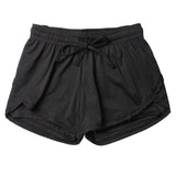 Double Layer Skinny Fitness Elastic Shorts - Easy Pickins Store