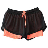 Double Layer Skinny Fitness Elastic Shorts - Easy Pickins Store
