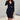 Dress Solid Turn Down Neck Long Sleeve Buttons Bodycon - Easy Pickins Store