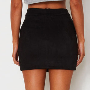Elastic Leather Short Skirt - Easy Pickins Store