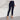 Elastic Waist Pocket Side Split Hem Elegant Bottoms High Waist Skinny Pants - Easy Pickins Store