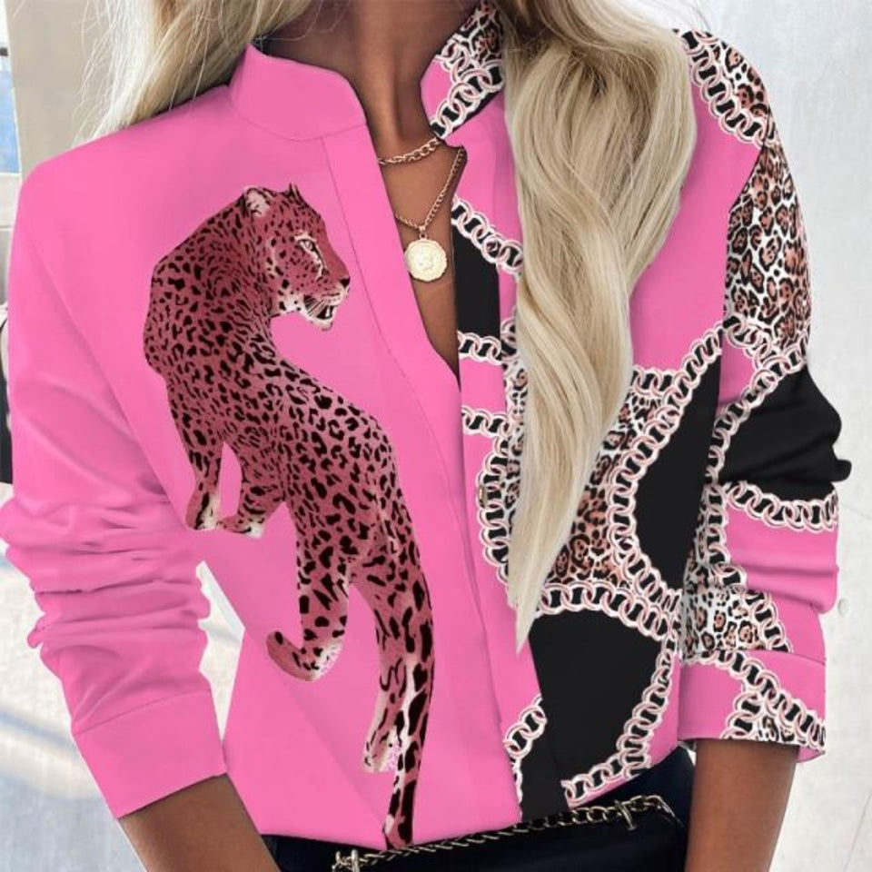 Elegant Adjustable Sleeve Button Blouse - Easy Pickins Store