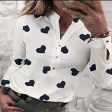 Elegant Adjustable Sleeve Button Blouse - Easy Pickins Store