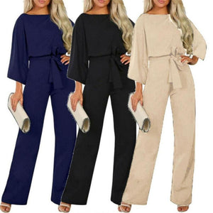 Elegant Stretch Long Sleeve Jumpsuit - Easy Pickins Store