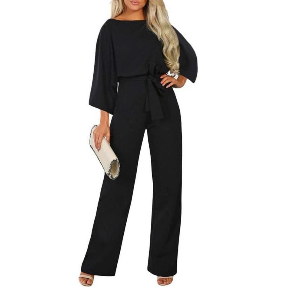 Elegant Stretch Long Sleeve Jumpsuit - Easy Pickins Store