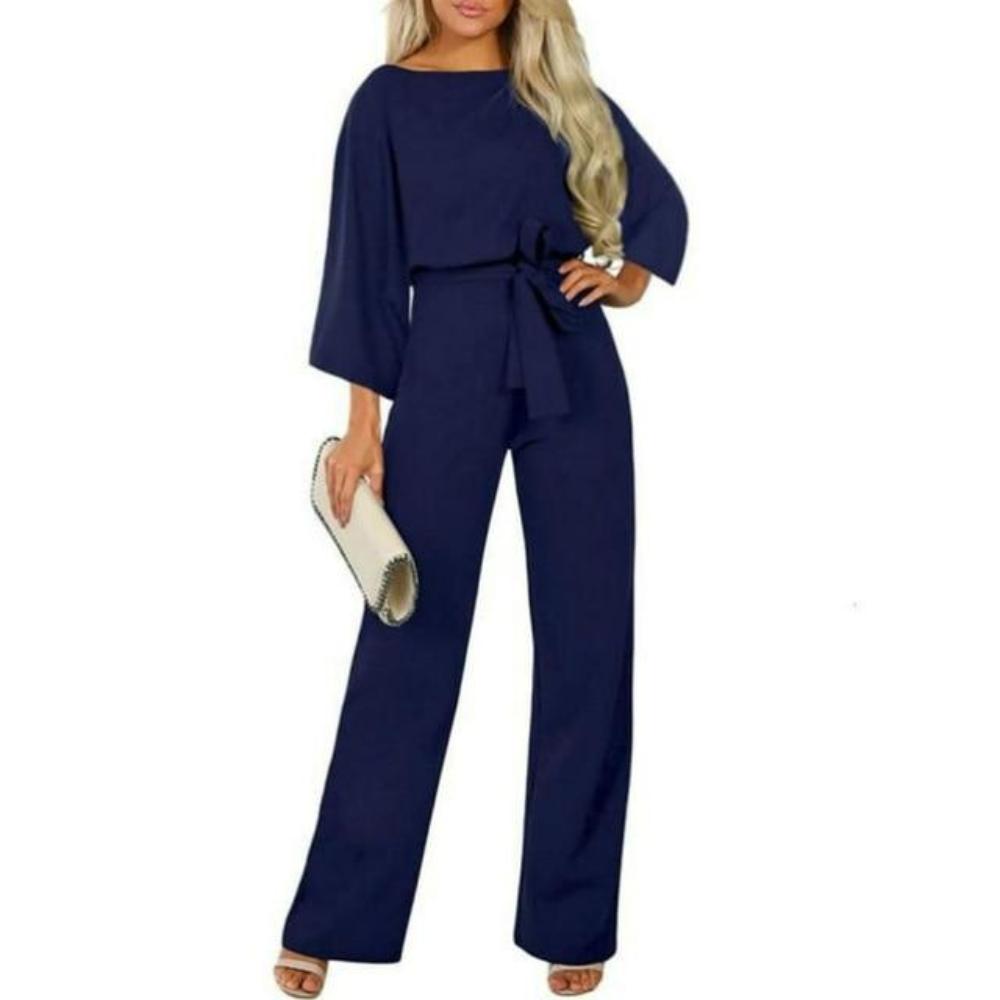 Elegant Stretch Long Sleeve Jumpsuit - Easy Pickins Store