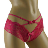 Erotic Crotch-Less G-String Lace Transparent Panties - Easy Pickins Store