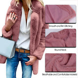 Faux Fur Cardigans Coat Thick Fluffy Long Sleeve Jacket - Easy Pickins Store