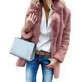 Faux Fur Cardigans Coat Thick Fluffy Long Sleeve Jacket - Easy Pickins Store