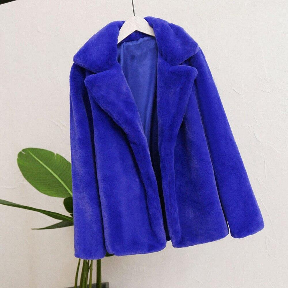 Faux Fur Coat Thick Long Sleeve Cardigan - Easy Pickins Store