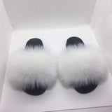Faux Fur Slides Slippers Open Toe Furry Slide Flip Flop - Easy Pickins Store