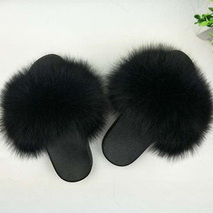 Faux Fur Slippers - Easy Pickins Store