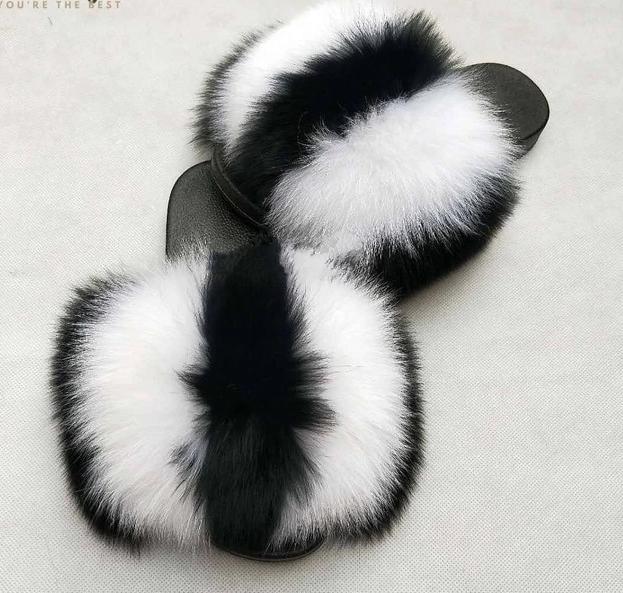 Faux Fur Slippers - Easy Pickins Store
