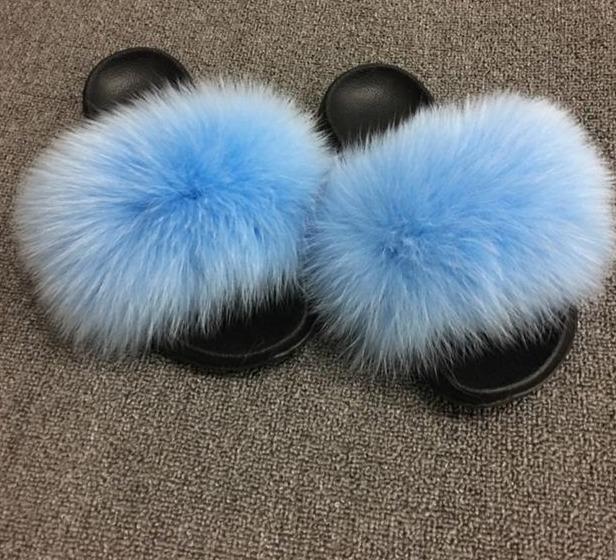 Faux Fur Slippers - Easy Pickins Store