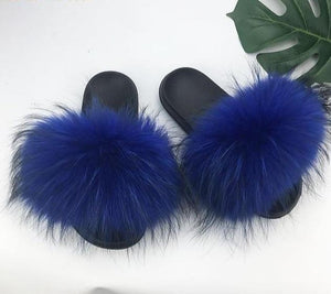 Faux Fur Slippers - Easy Pickins Store