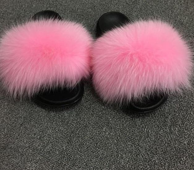 Faux Fur Slippers - Easy Pickins Store
