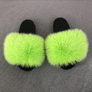 Faux Fur Slippers - Easy Pickins Store