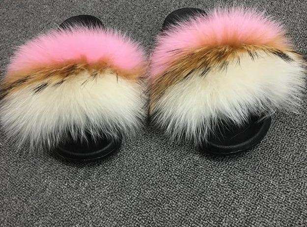 Faux Fur Slippers - Easy Pickins Store
