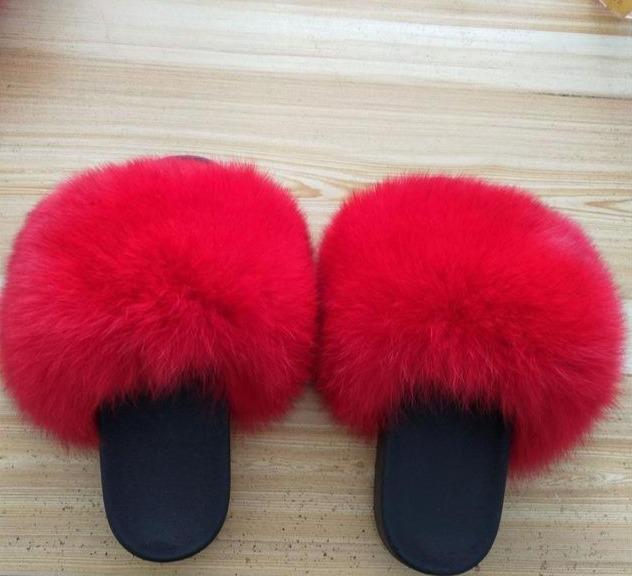 Faux Fur Slippers - Easy Pickins Store