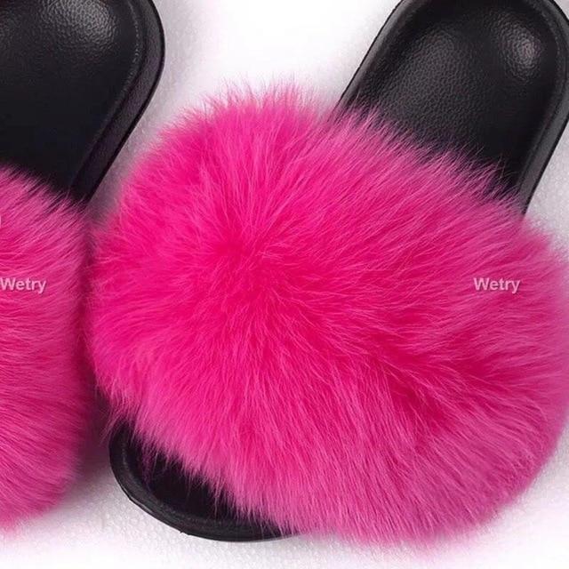 Faux Fur Slippers - Easy Pickins Store