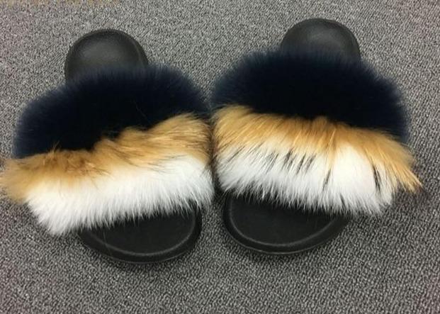 Faux Fur Slippers - Easy Pickins Store
