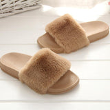 Faux Fur Slippers Slip On - Easy Pickins Store