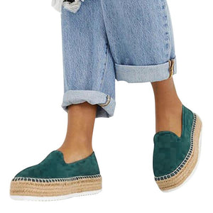 Faux Suede Espadrilles Loafers - Easy Pickins Store