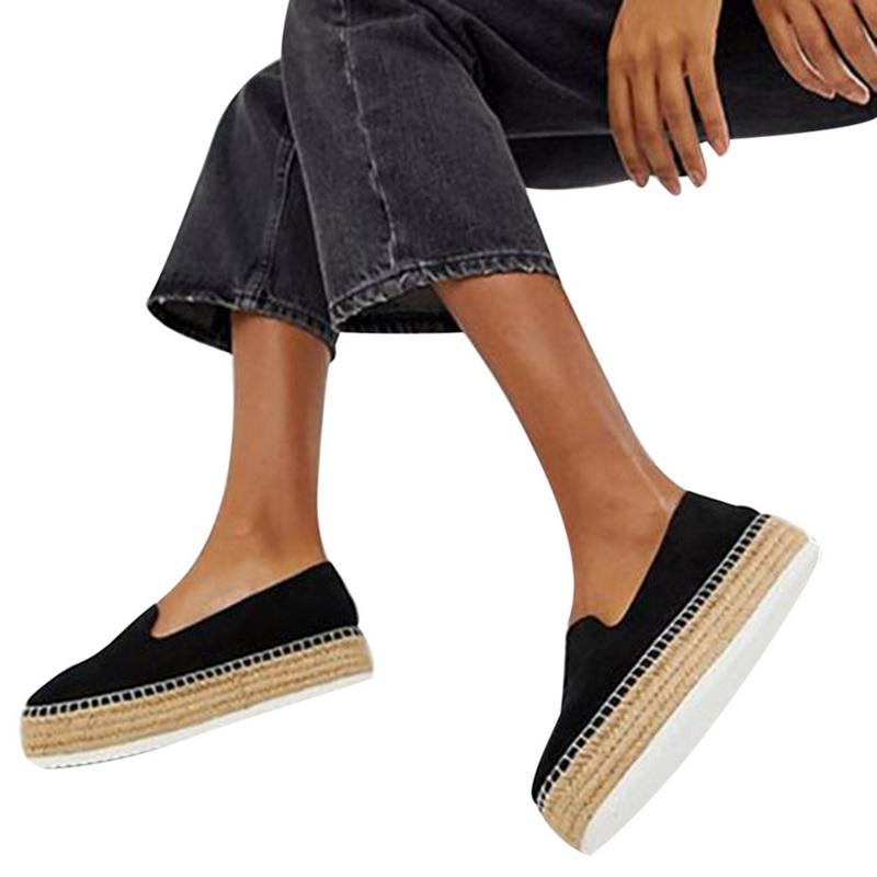 Faux Suede Espadrilles Loafers - Easy Pickins Store