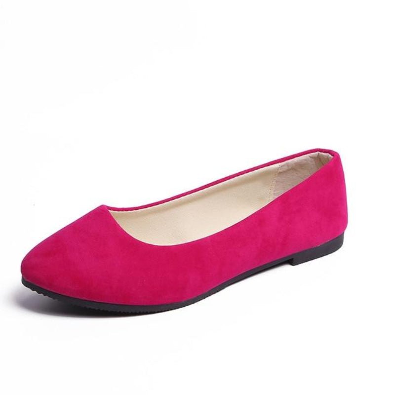 Faux Suede Loafers Fur Flats - Easy Pickins Store
