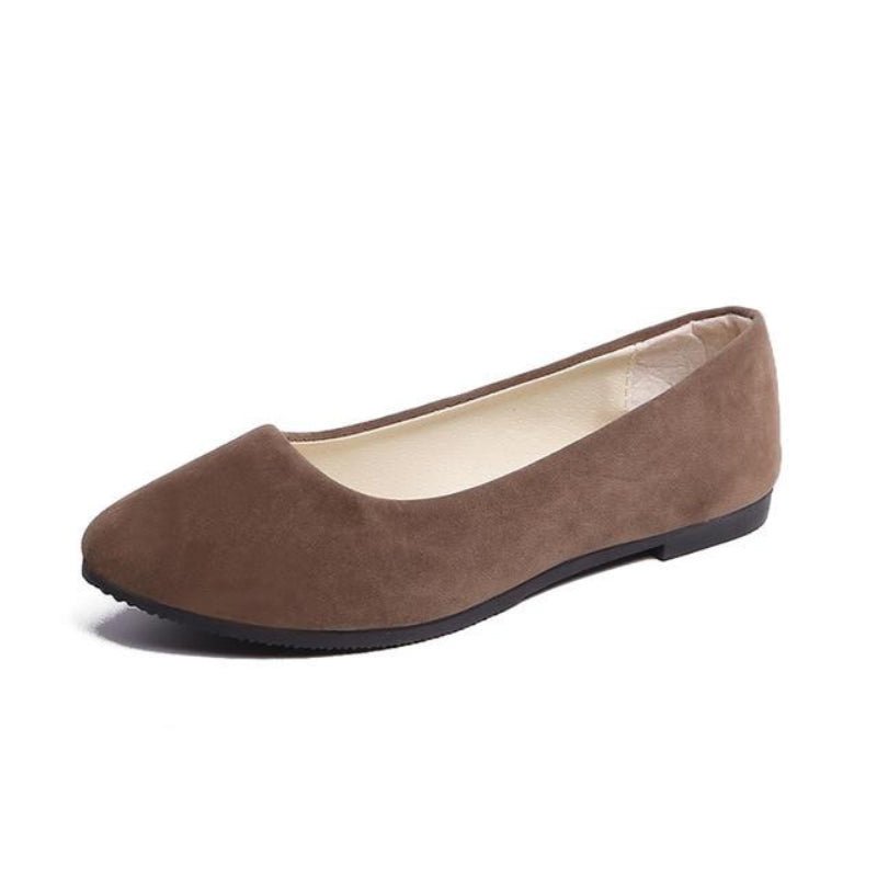 Faux Suede Loafers Fur Flats - Easy Pickins Store