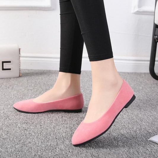 Faux Suede Loafers Fur Flats - Easy Pickins Store