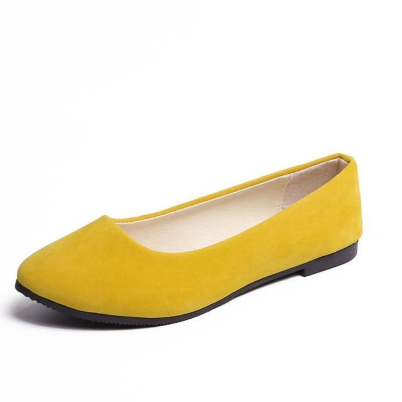 Faux Suede Loafers Fur Flats - Easy Pickins Store