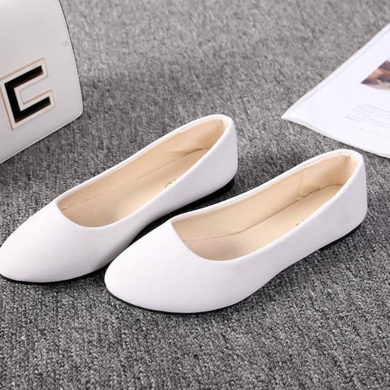 Faux Suede Loafers Fur Flats - Easy Pickins Store