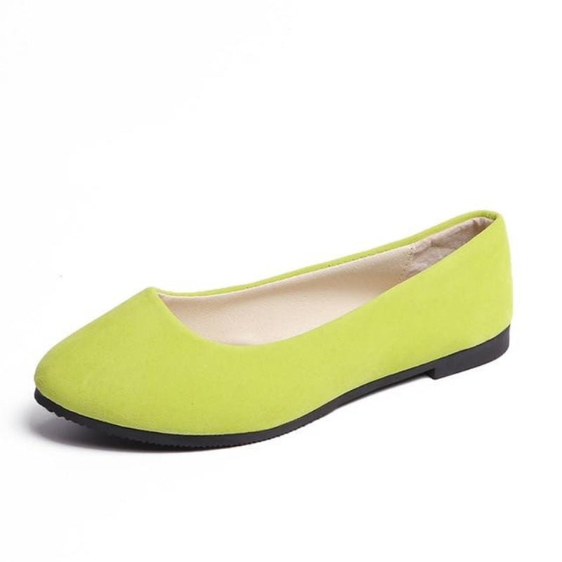 Faux Suede Loafers Fur Flats - Easy Pickins Store