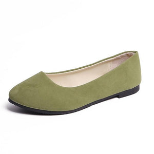 Faux Suede Loafers Fur Flats - Easy Pickins Store
