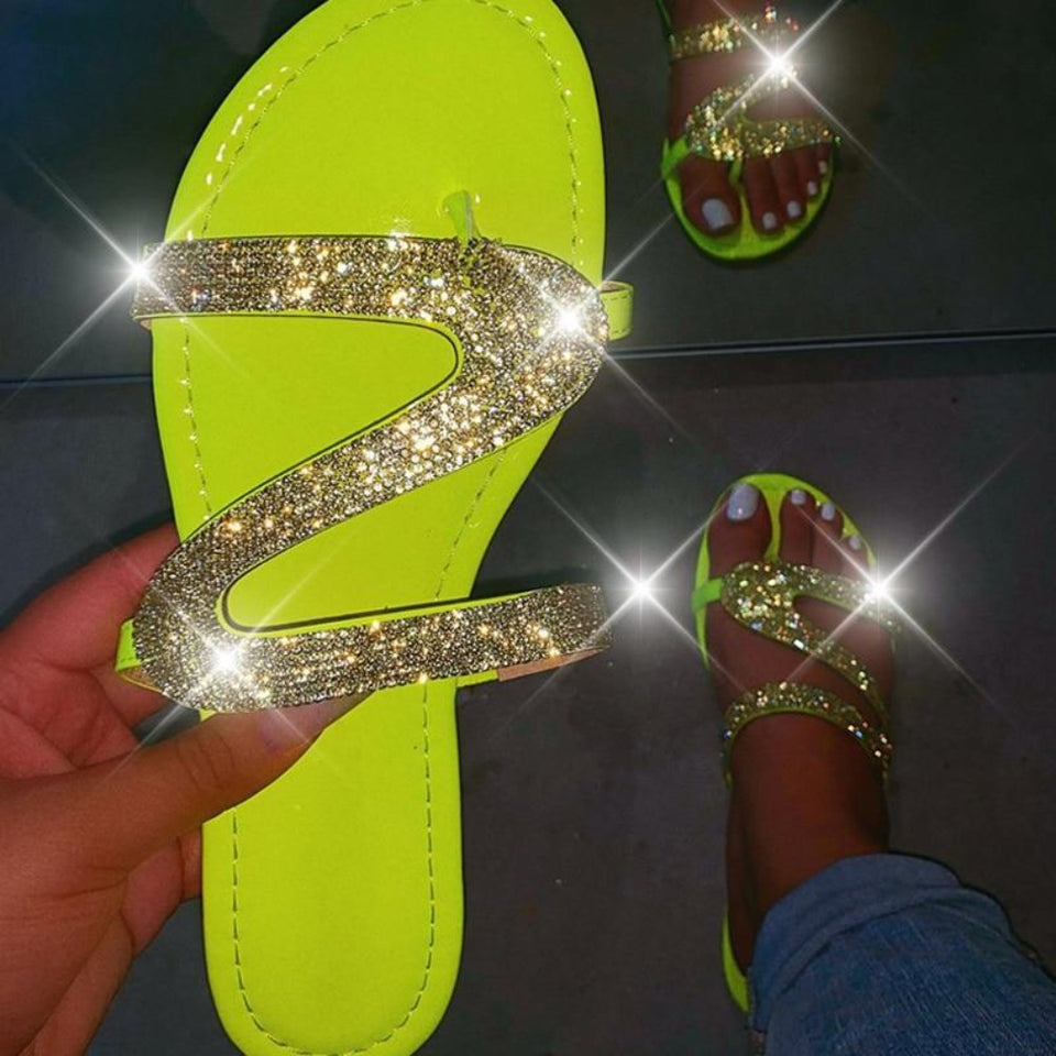 Flat Sole Slippers Flip-Flops Plus Size Low Heels Soft Jelly - Easy Pickins Store