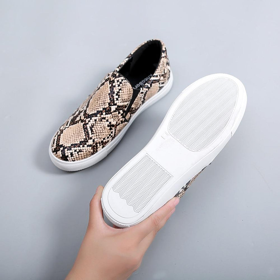 Flats Snake Print Loafers Slip On - Easy Pickins Store