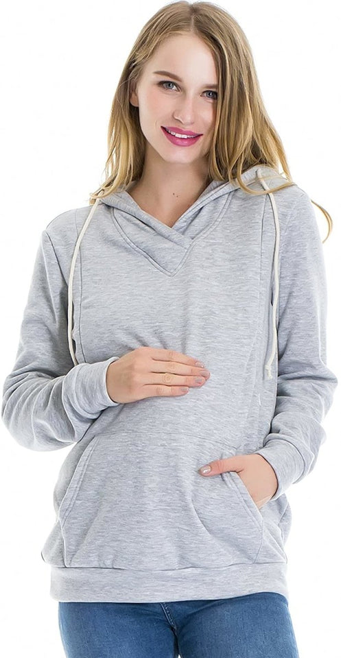 Fleece Sweatshirt Hoodie Kangaroo Pocket - Easy Pickins Store