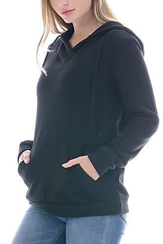Fleece Sweatshirt Hoodie Kangaroo Pocket - Easy Pickins Store