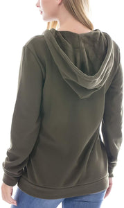Fleece Sweatshirt Hoodie Kangaroo Pocket - Easy Pickins Store