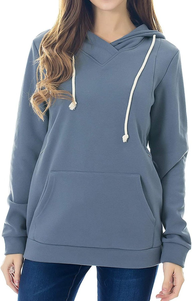 Fleece Sweatshirt Hoodie Kangaroo Pocket - Easy Pickins Store